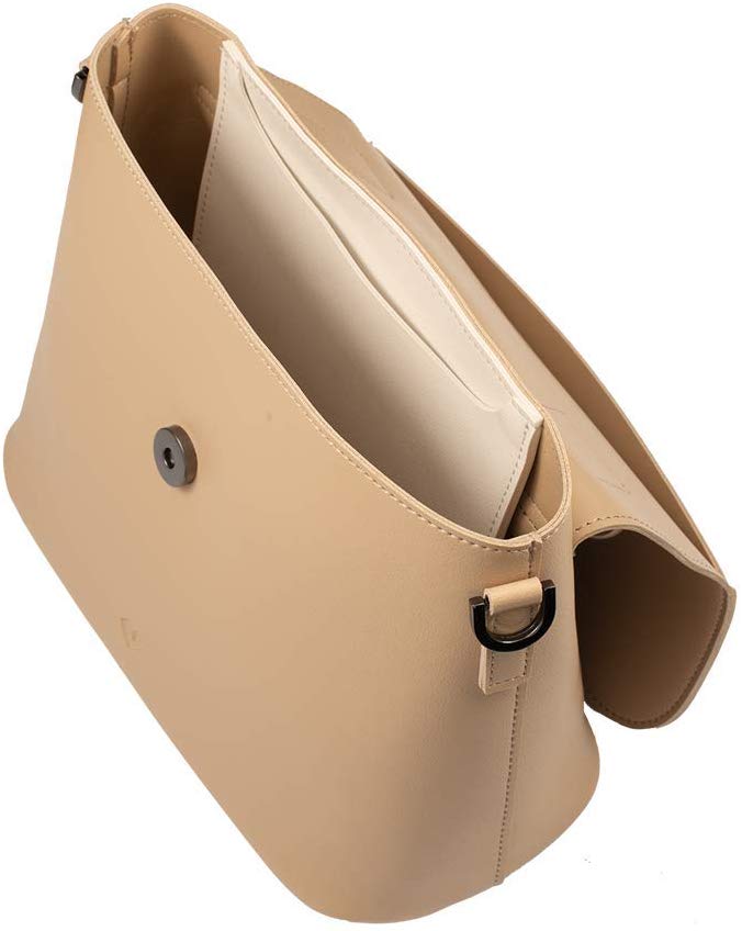 LuckyLy – Bolsas Mujer Lily – Bolsa para Mujer de Mano, Hombro y Cruzada – Versátil con 2 Tiras Removibles – Bolsas Crossbody Mujer Piel Sintética PU, Piel Vegana – Regalos Mujer, Regalos Mamá
