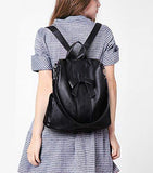 UTO Mujer Dama ANTI-THEFT Mochila Monedero PU Cuero Convertible Señora Mochila Arcoknot Bolsa