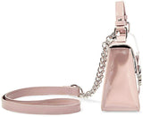 Steve Madden Evie - Bolso de mano para mujer con asa superior de piel sintética con solapa estructurada y cierre de presión