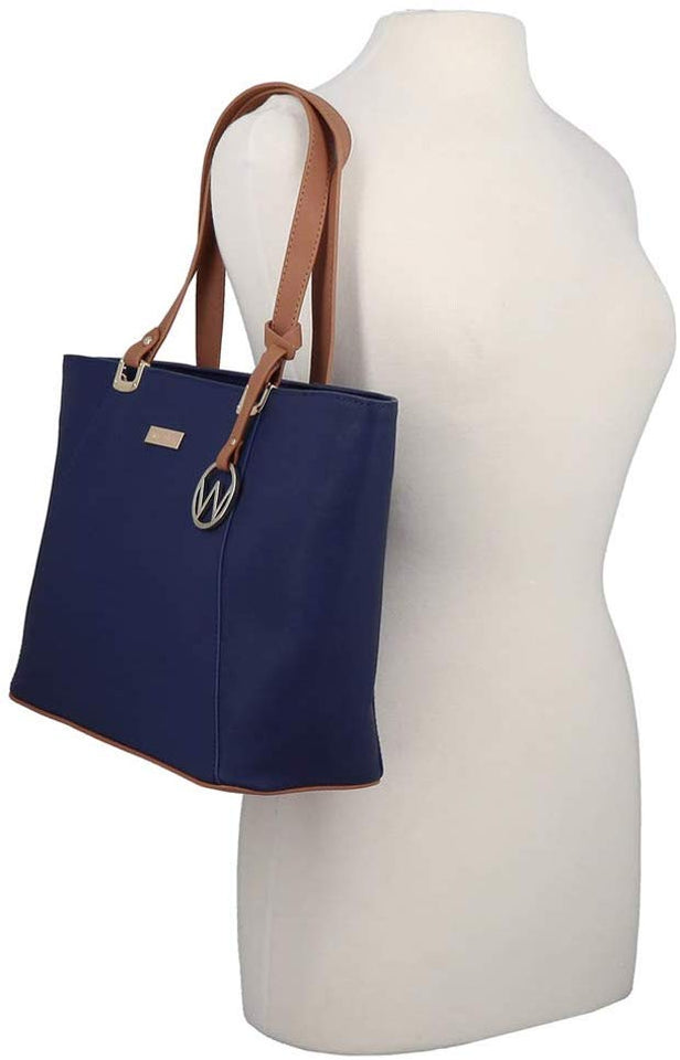 Westies iBag - Bolso inteligente con luz y cargador, Azul Marino