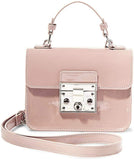 Steve Madden Evie - Bolso de mano para mujer con asa superior de piel sintética con solapa estructurada y cierre de presión