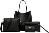 Conjunto de bolsos de cuero Fenebort para mujer, paquete incluye bandolera + bandolera + bolsa de mensajero + paquete de tarjeta