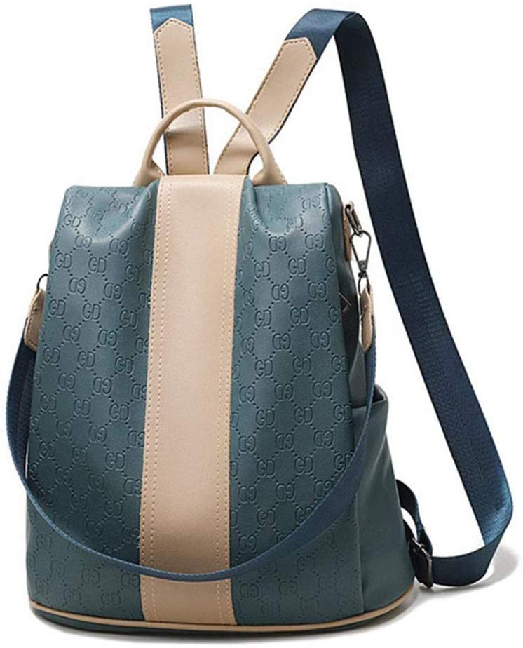 NALA Casual Antirrobo Mochila para Mujer, Portatil Impermeable Daypack Mochilas Bolsa De Viaje, PU Cuero Señora Convertible Mochila Bolsa Bolso de Hombro Escolar