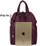 UTO Bolsa Mochila de Dama Mujer Moda Cuero Sintético Crossbody Bolsa de Hombro con Asas
