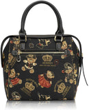 Bolsa de mujer mediana de mano con asas y correa crossbody Henney Bear. Tiernos estampados de ositos o ambientes naturales
