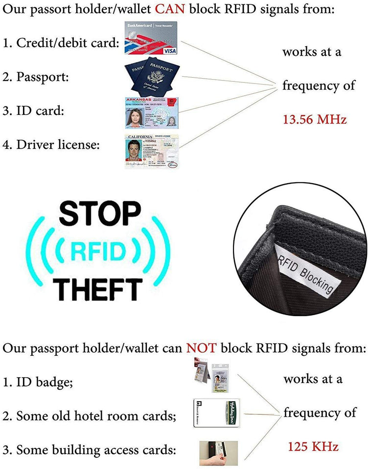 UTO - Cartera Mujer Dama Bloqueo Cuero Monedero Largo RFID 21 Ranuras para Tarjetas Bolsillo para Móvil con Muñequera