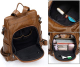 UTO Mujer Dama ANTI-THEFT Mochila Monedero PU Cuero Convertible Señora Mochila Arcoknot Bolsa