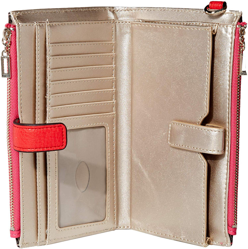 GUESS Kim portafolios organizadora con cierre doble