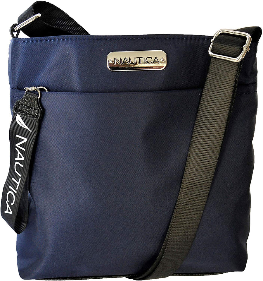 Nautica Diver - Bolso bandolera de nailon para mujer con correa ajustable para el hombro