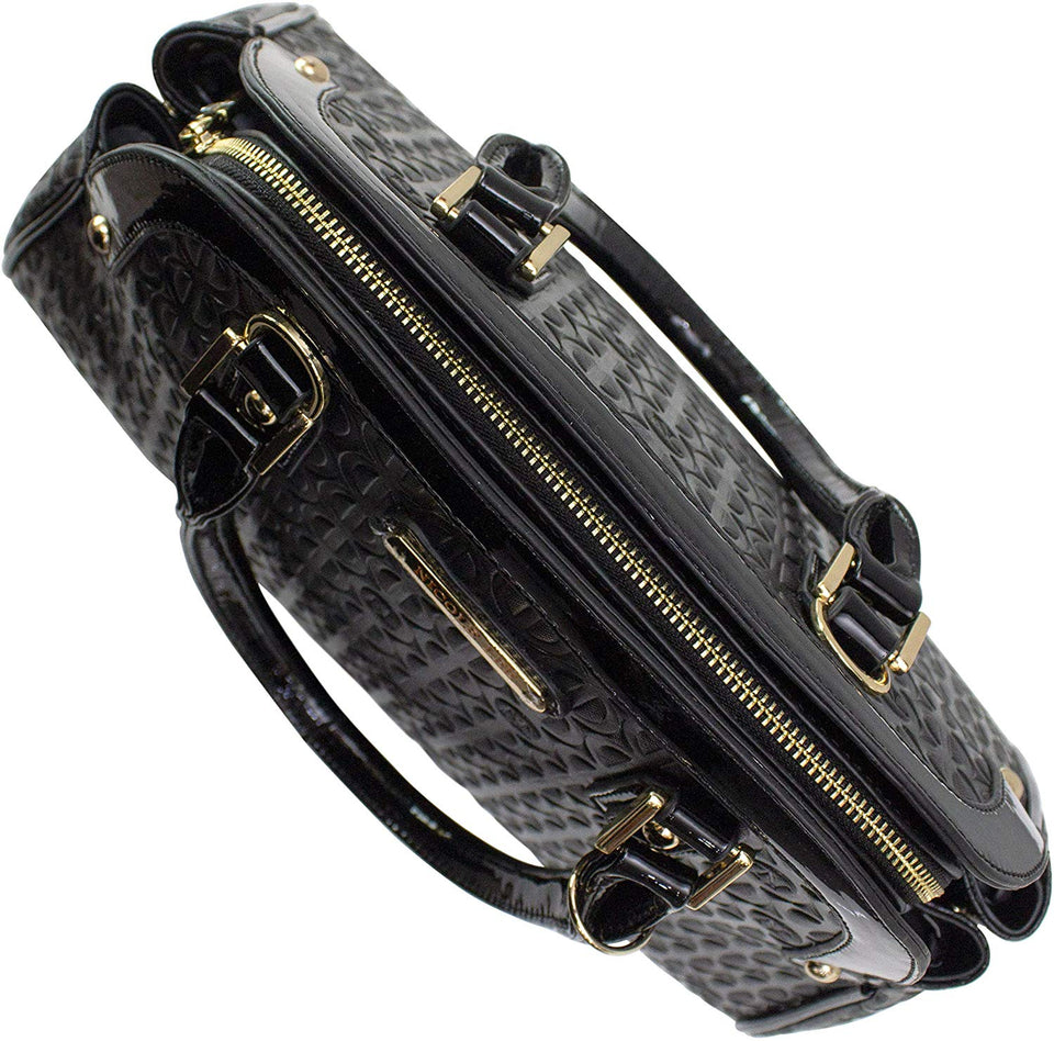 Nicole Lee Bolsa Satchel GRETA con detalles grabados